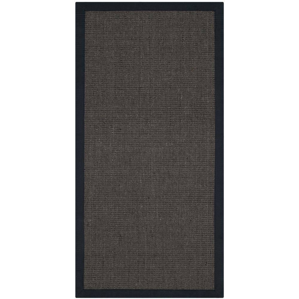 Natural Fiber NF441 Power Loomed Indoor Accent Rug - Charcoal/Charcoal - 3'x5' - Safavieh.