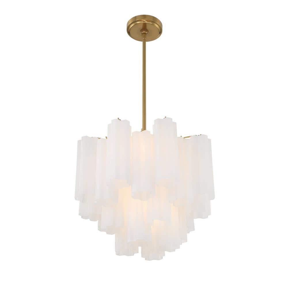 Crystorama Lighting Addis 4 - Light Chandelier in  Aged Brass