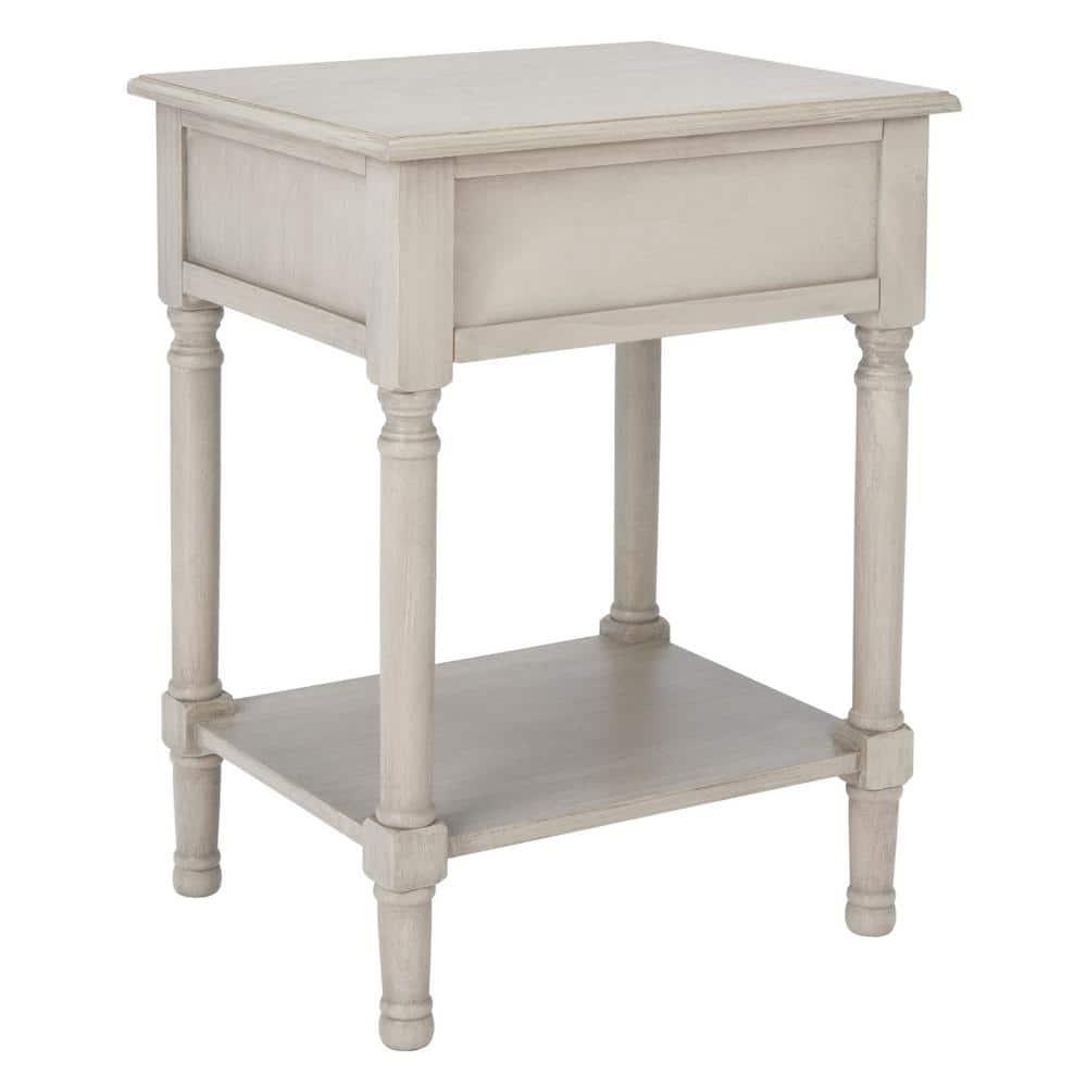 Whitney 1 Drawer Accent Table - Greige - Safavieh.