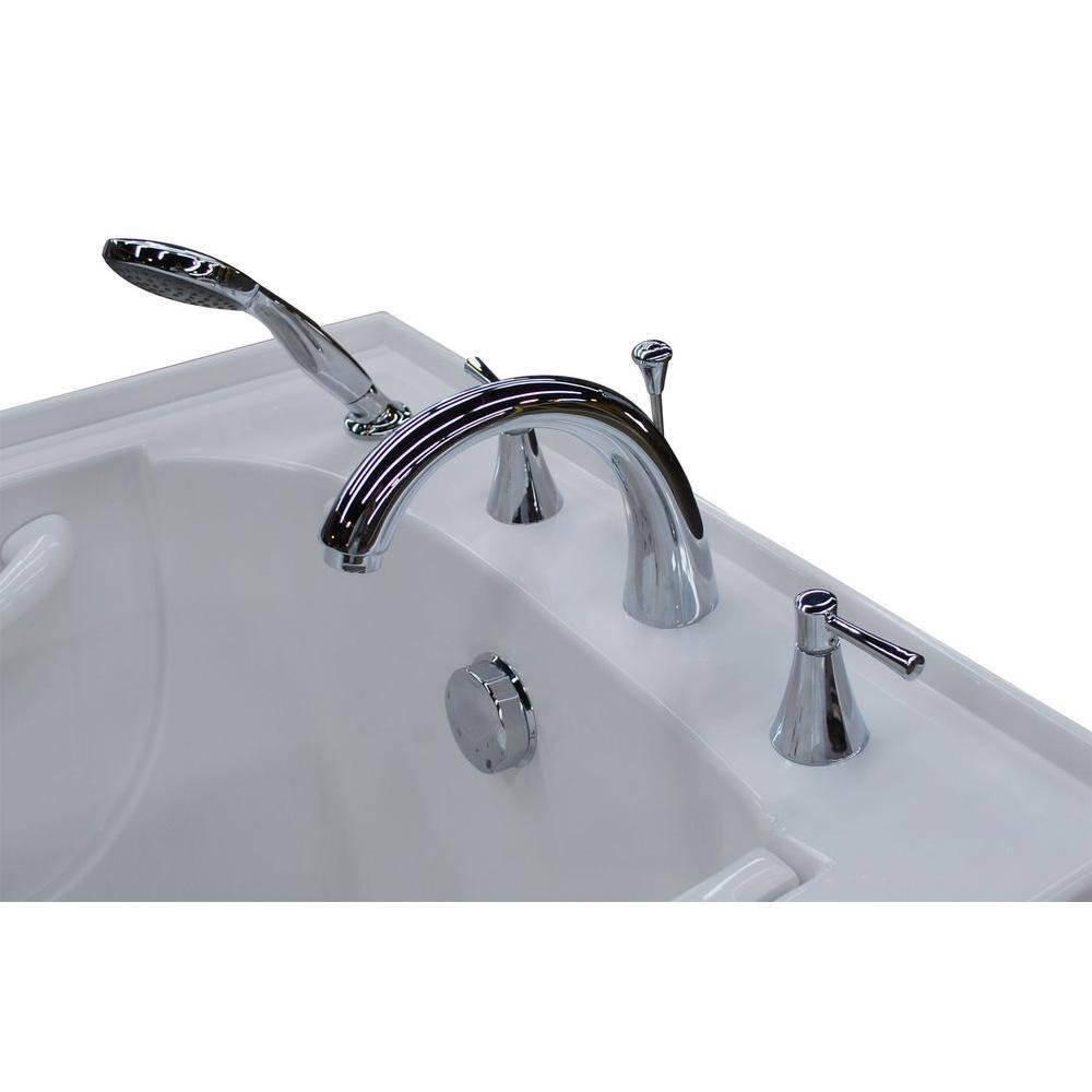 Therapeutic Tubs WFSI3060RWACA Stream 59.6'' x 30'' Walk-in Air Acrylic Bathtub