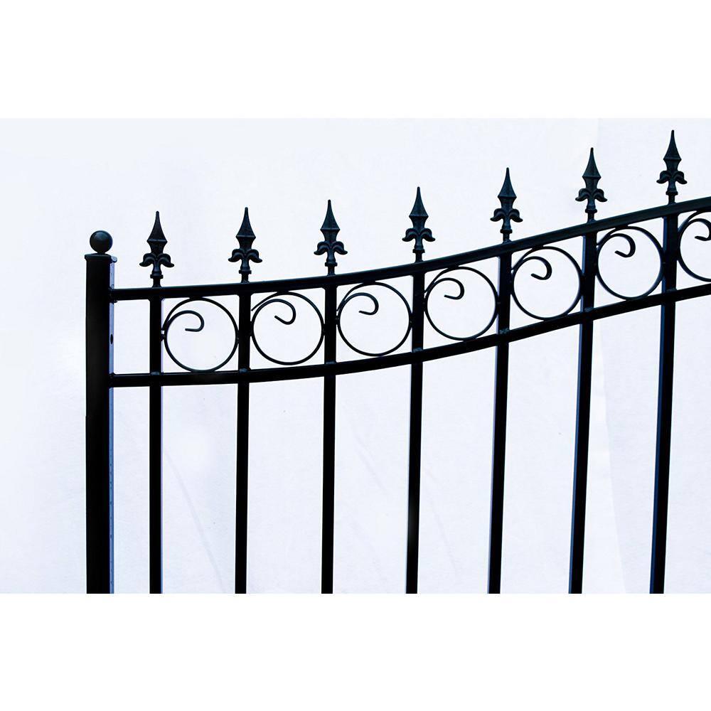 ALEKO Steel Single Swing Driveway Gate - LONDON Style