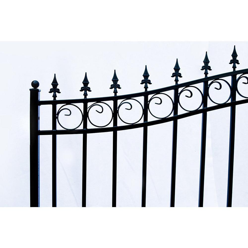 ALEKO Steel Single Swing Driveway Gate - LONDON Style