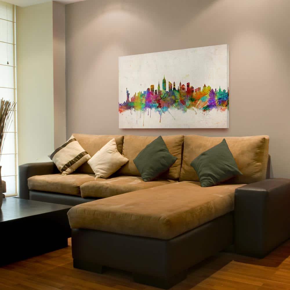Trademark Art 'New York Skyline' Canvas Art by Michael Tompsett