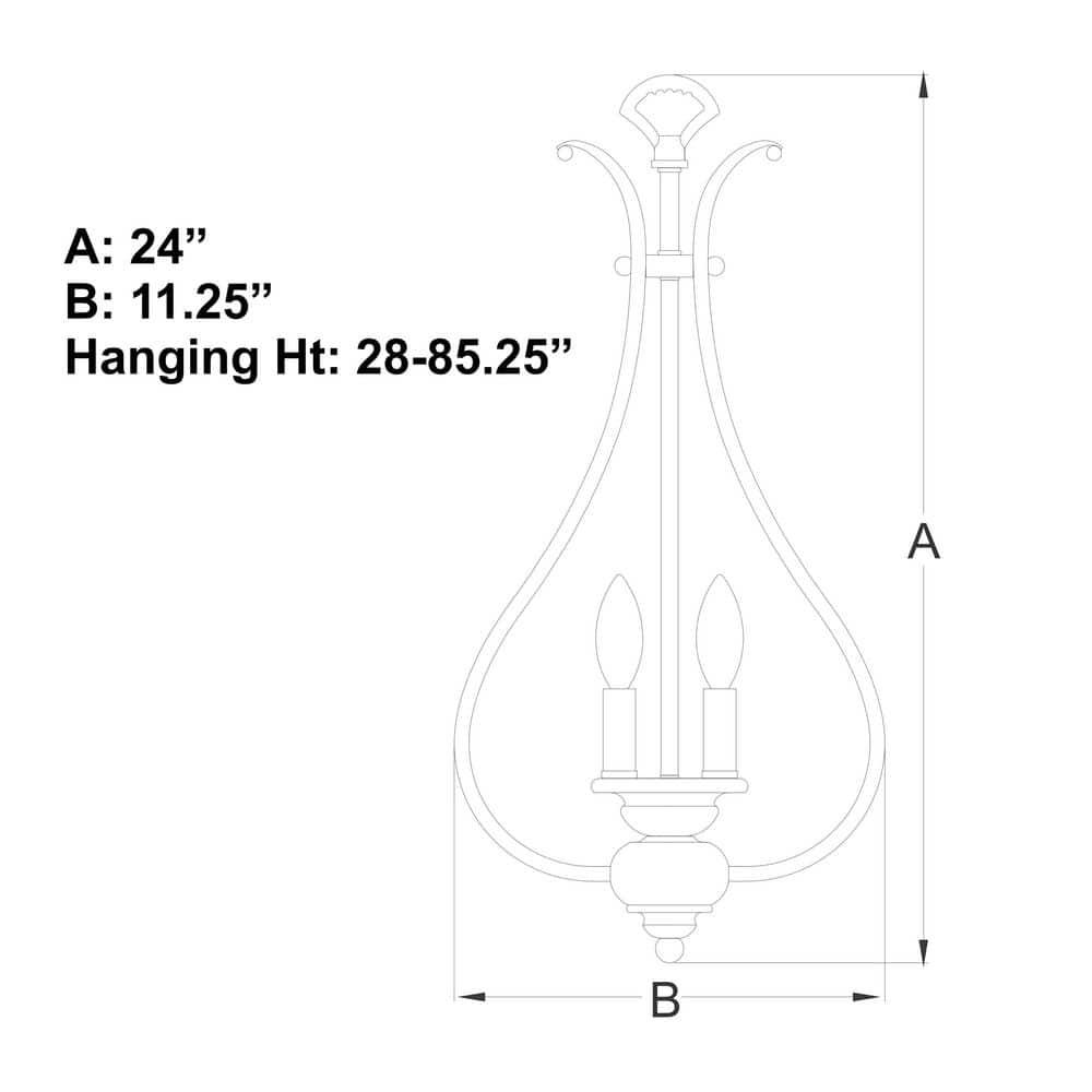 Vaxcel Monrovia 3 - Light Pendant in  Brushed Nickel