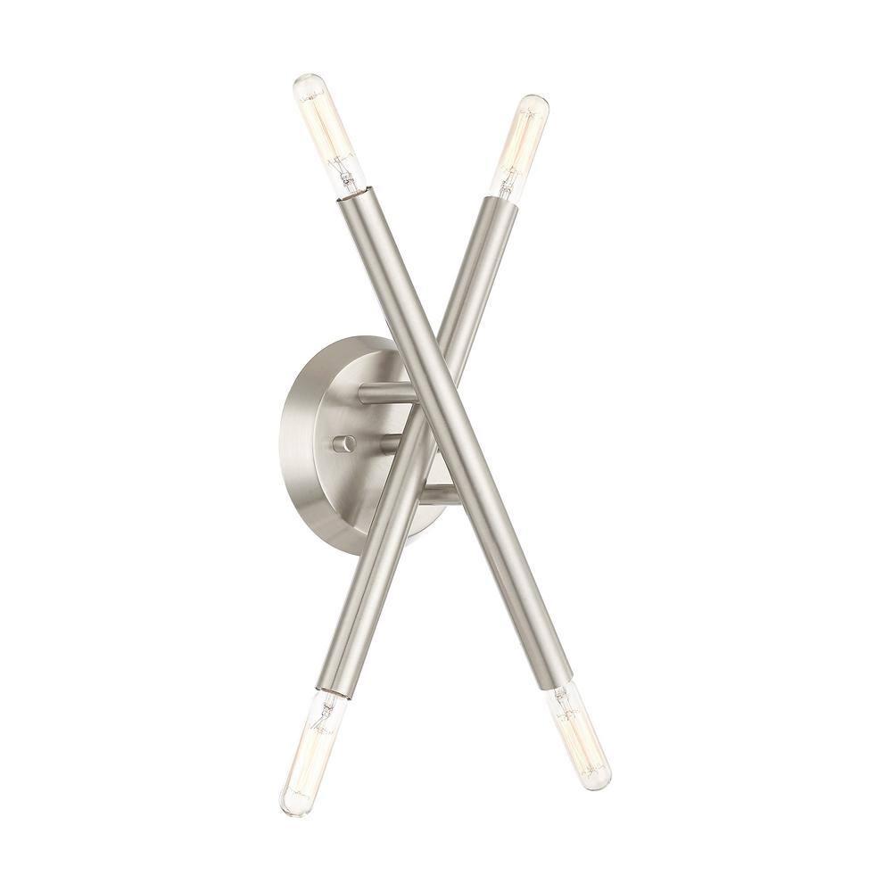 Livex Lighting Soho 4 - Light Wall Light in  Brushed Nickel