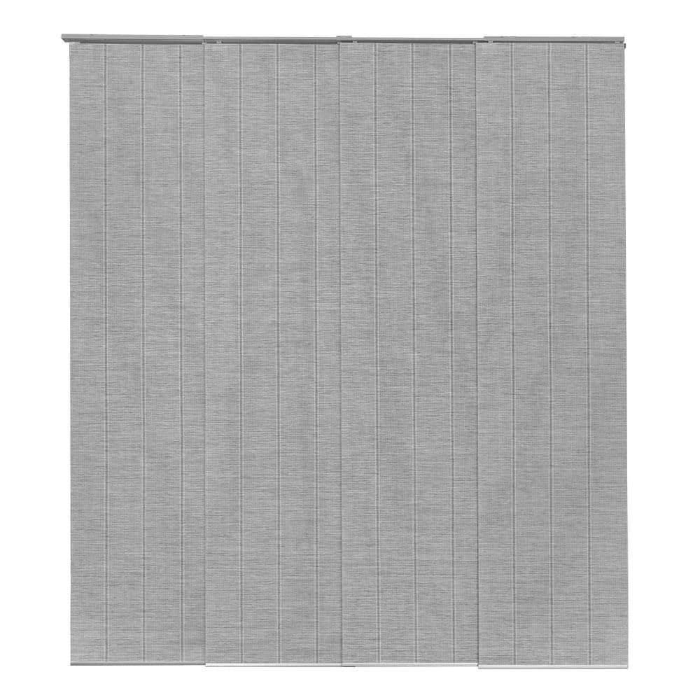 GoDear Design Adjustable Sliding Panel Track Blind 45.8"- 86" W x 96" H, Vertical Blinds Cordless, Semi-sheer, Airo