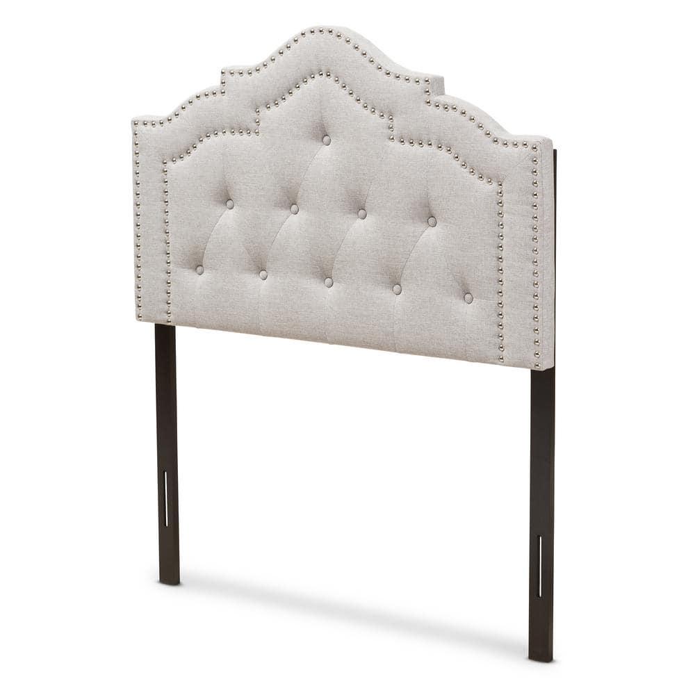 Baxton Studio Edith Modern and Contemporary Greyish Beige Fabric Twin Size Headboard,Wholesale Interiors