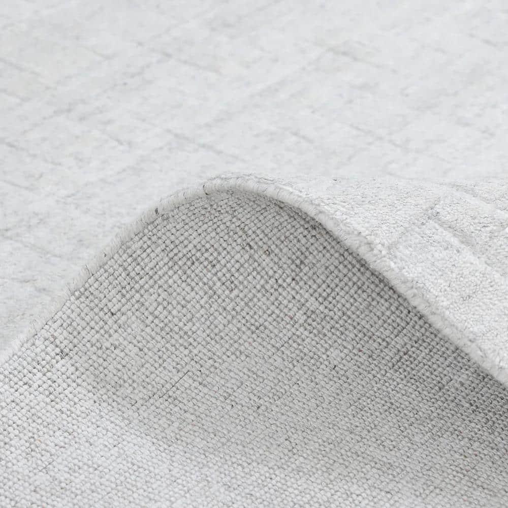 Brena Hand-Loomed Wool-Blend Rug - Ivory / 5' x 8'