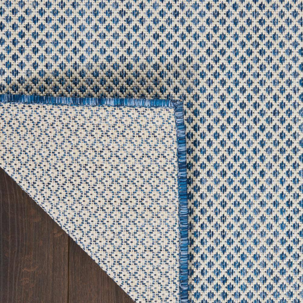 Nourison Courtyard COU01 Indoor/outdoor Area Rug - Ivory Blue 6' x 9'