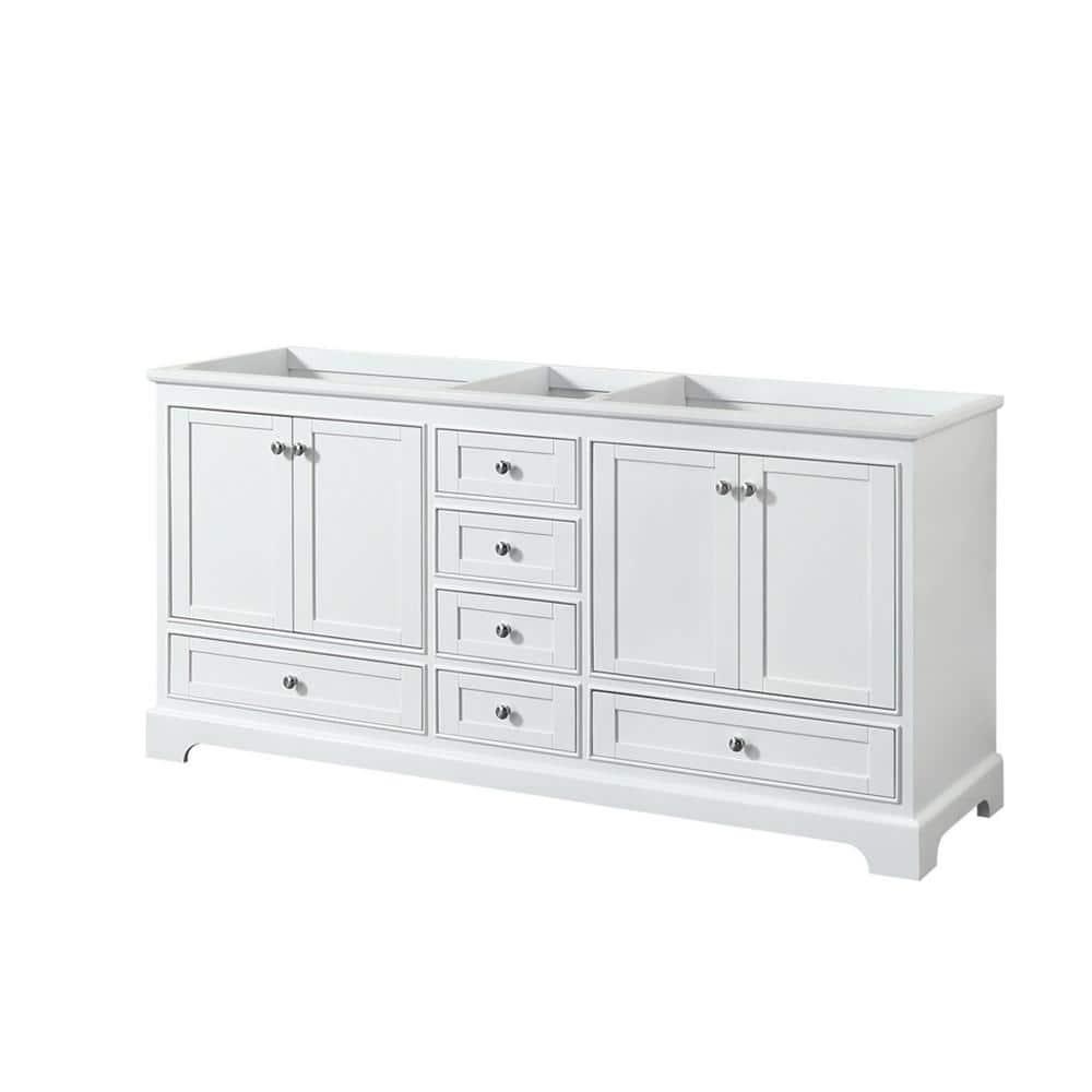 Wyndham Collection Deborah 71" Double Bathroom Vanity Base Only
