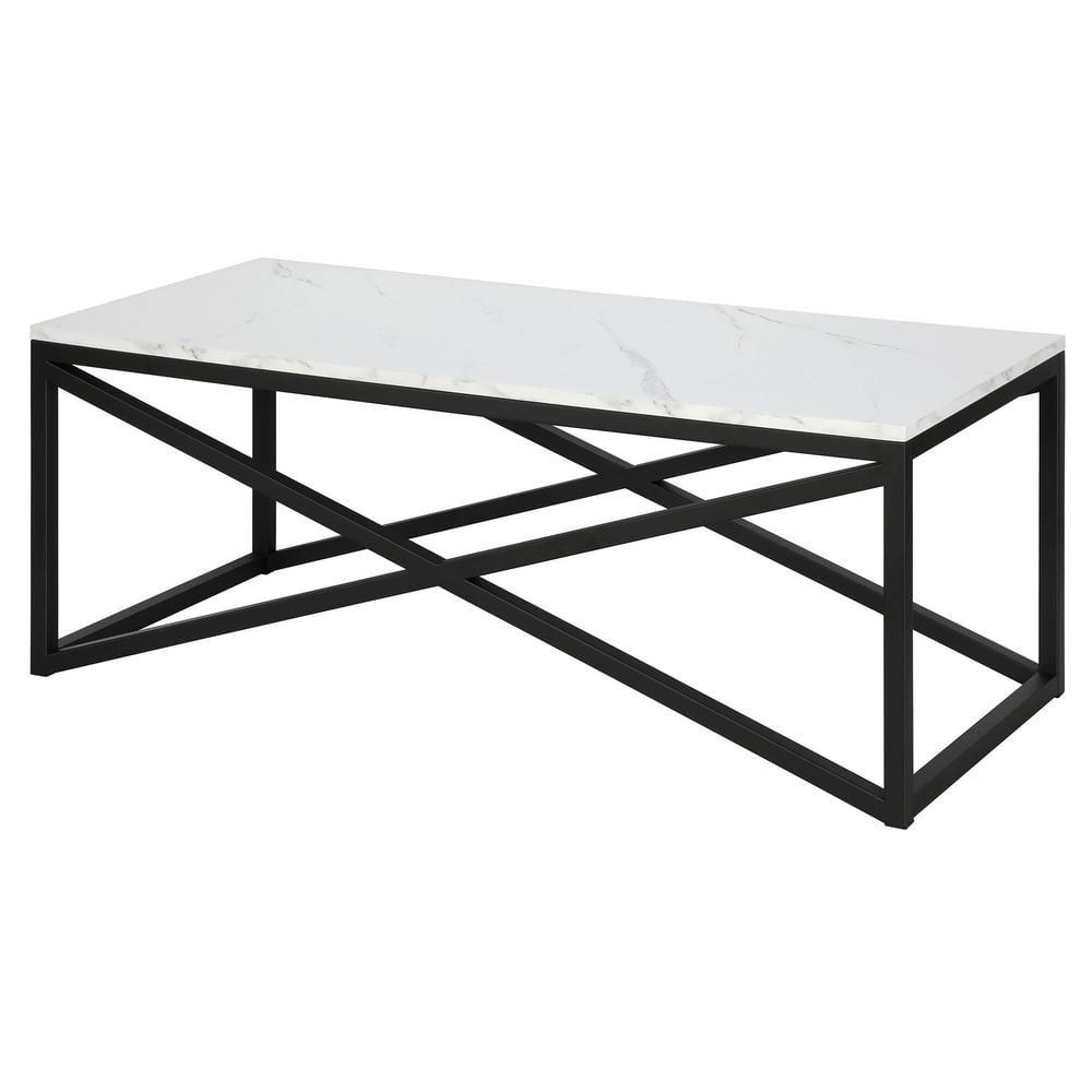 Henn&Hart 46" Blackened Bronze Metal Coffee Table