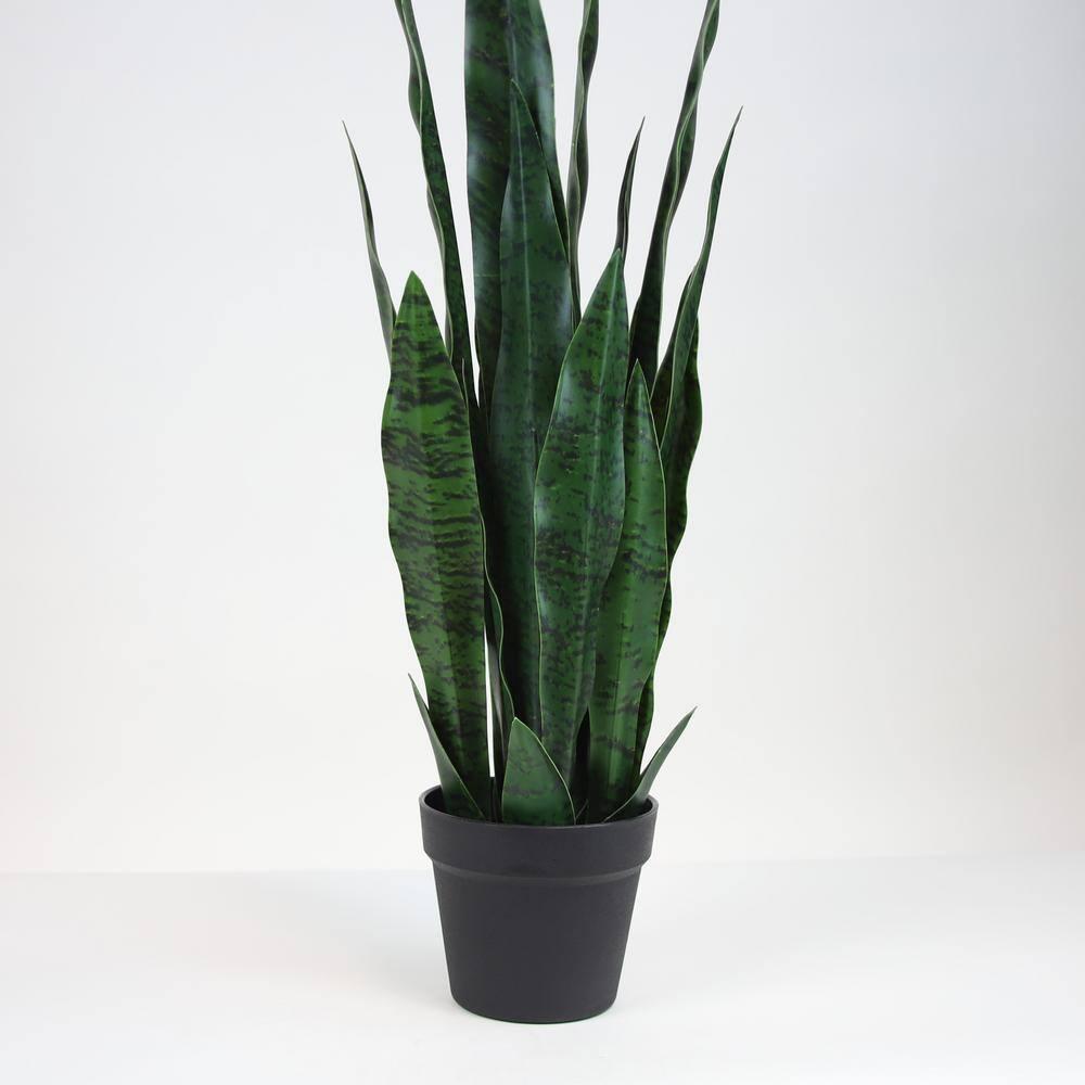 Primrue Faux Snake Plant (Sansevieria) Tree in Pot Liner
