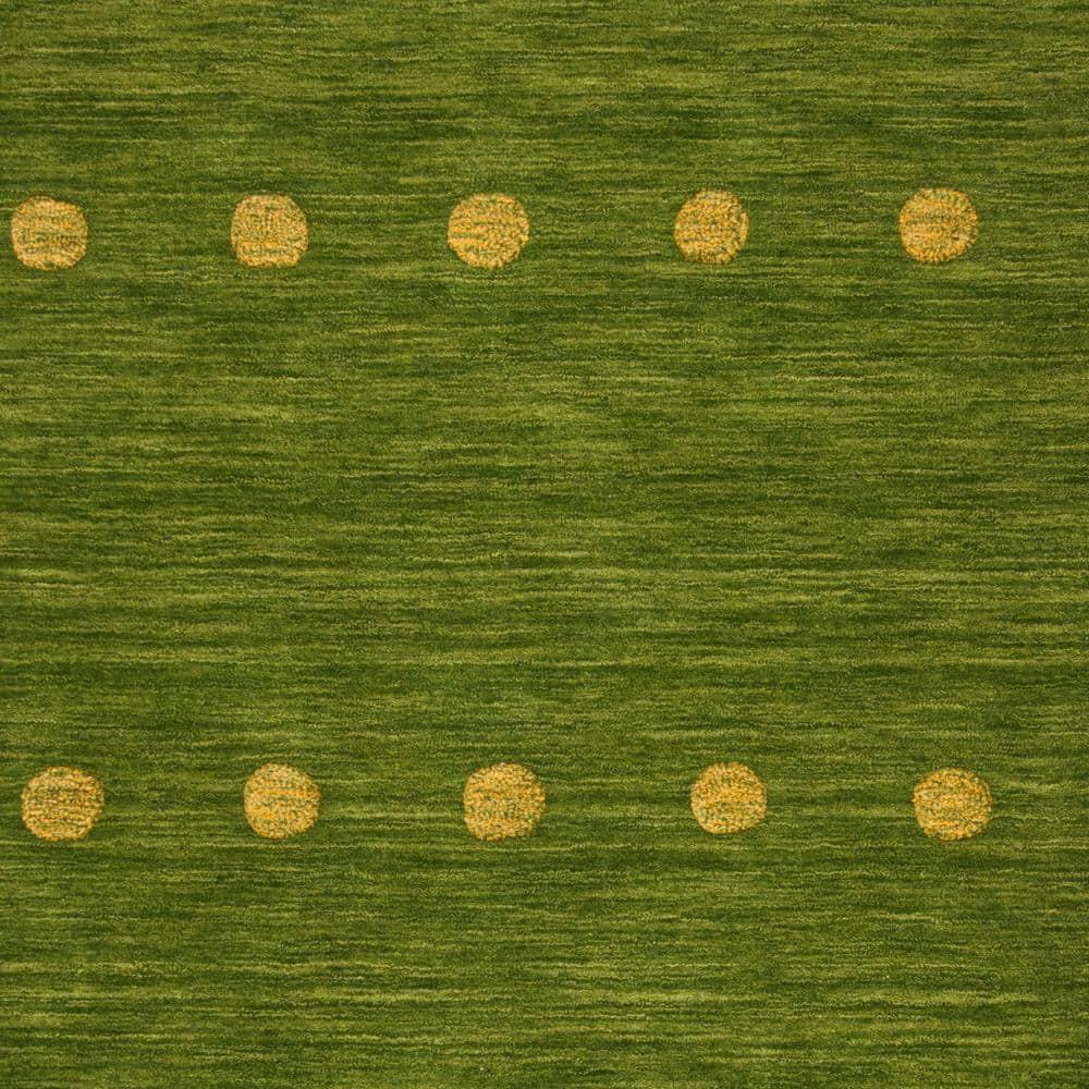 Himalaya HIM590 Hand Loomed Area Rug - Green - 6'x6' - Safavieh.