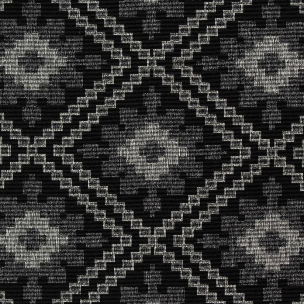 Veranda VER099 Power Loomed Indoor/Outdoor Area Rug - Black/Creme - 5'3"x5'3" - Safavieh.