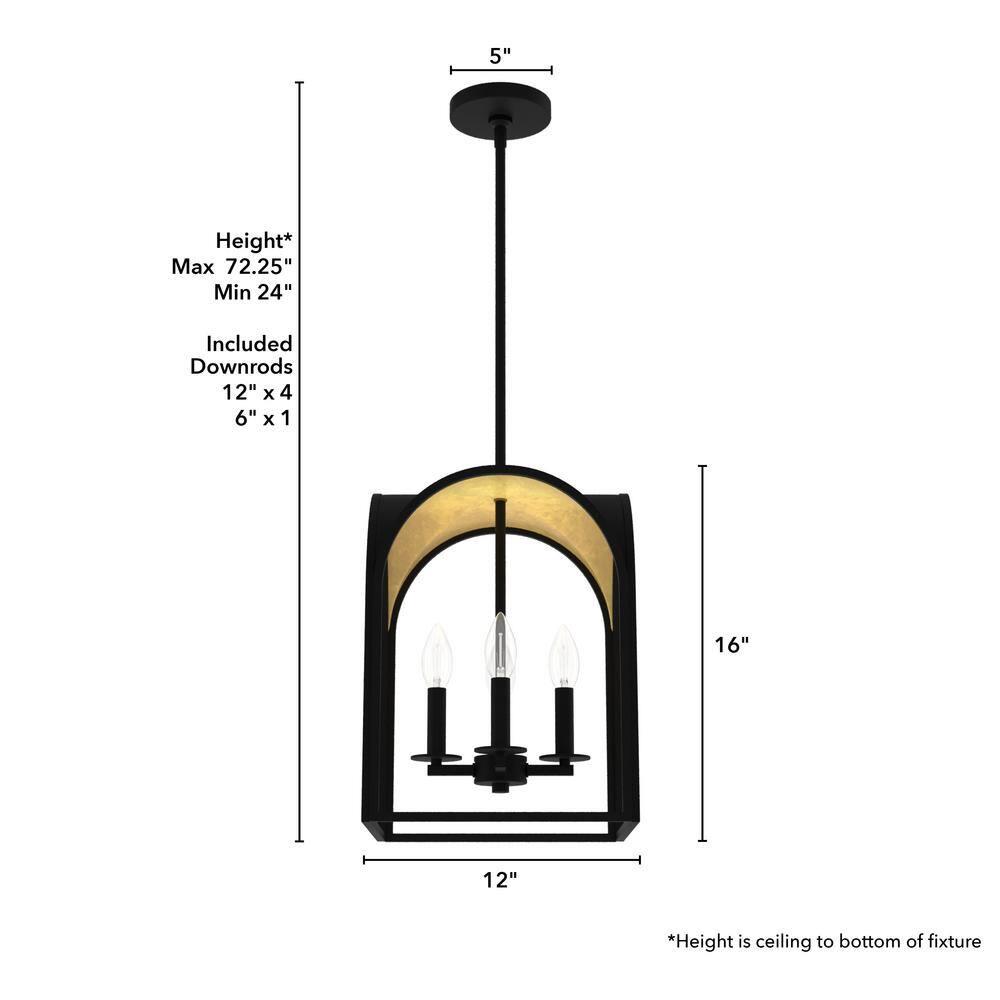 Hunter Fan Dukestown 4 - Light Lantern Geometric Chandelier