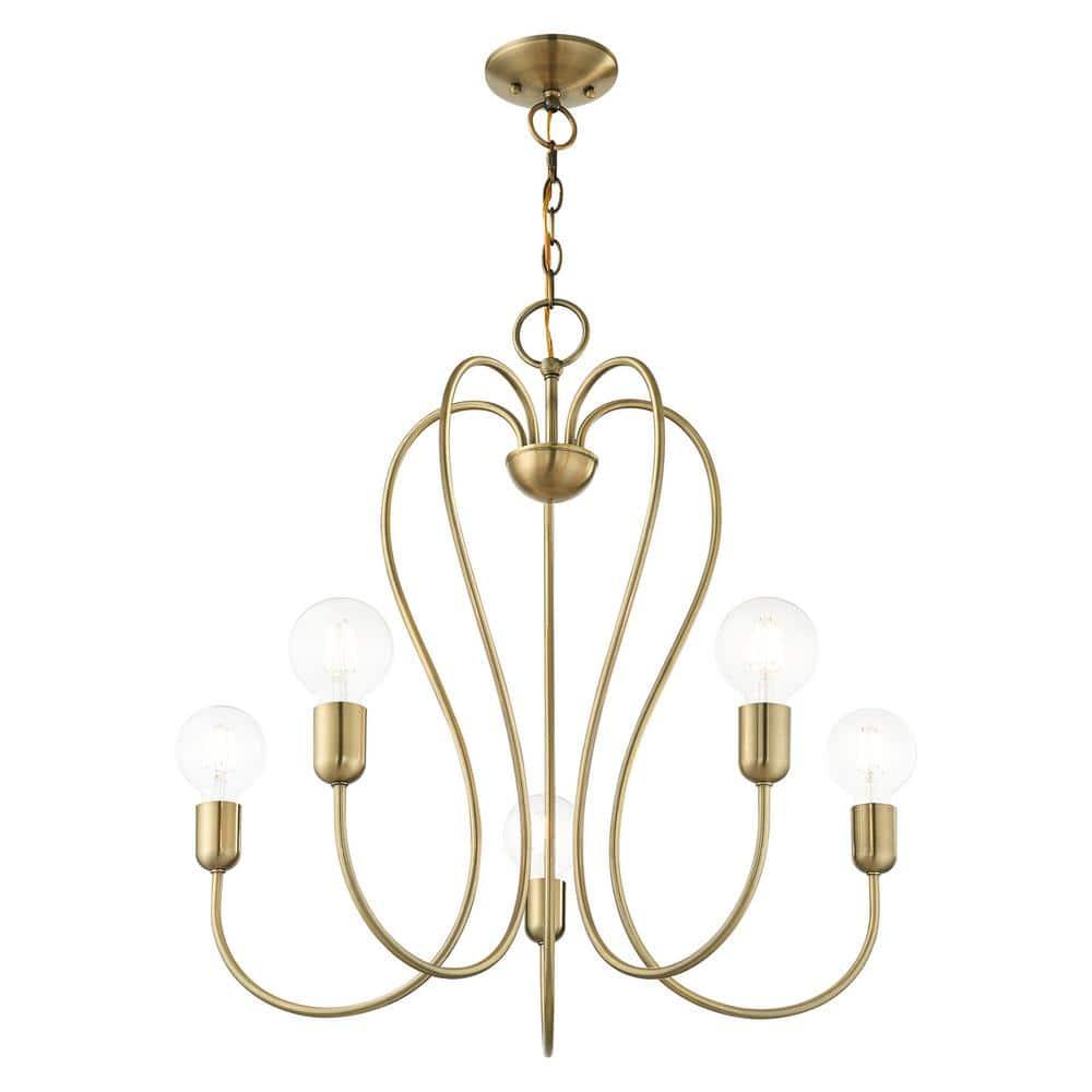 Livex Lighting - Lucerne - 5 Light Chandelier in New Traditional Style - 24