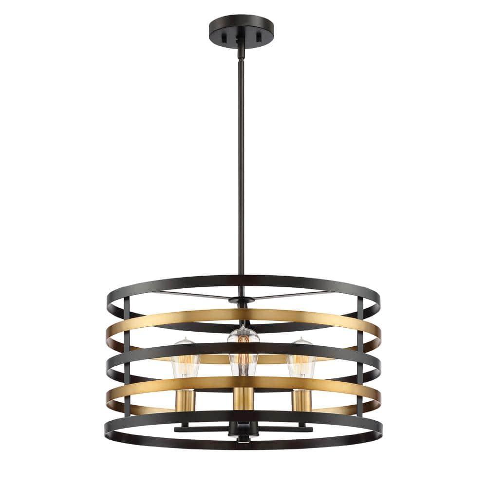 Designers Fountain 92933-AB Mya 3 Light Pendant in Antique Bronze