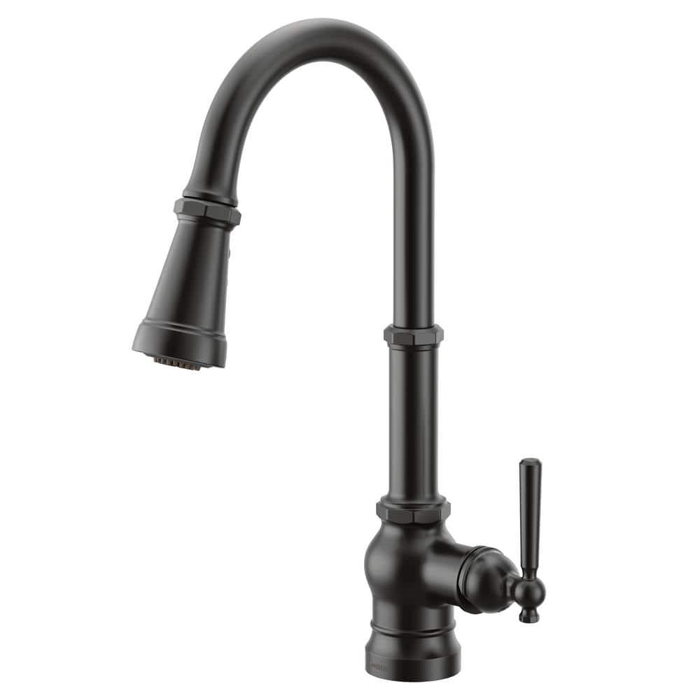 Peterson One-Handle Pull Down Single Handle Kitchen Faucet with Power Boost