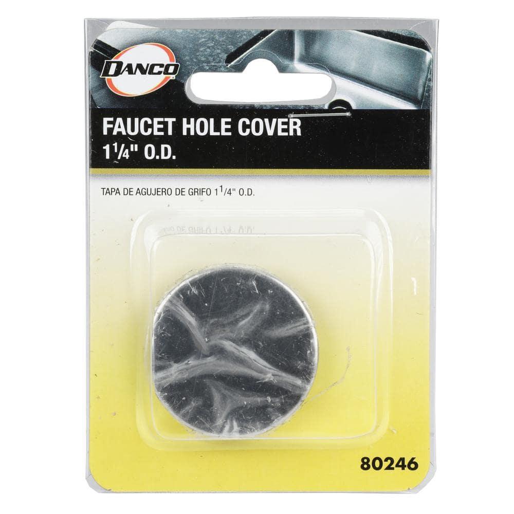 Danco 80246 Sink Hole Cover, Snap-In, Stainless Steel, Chrome Plated