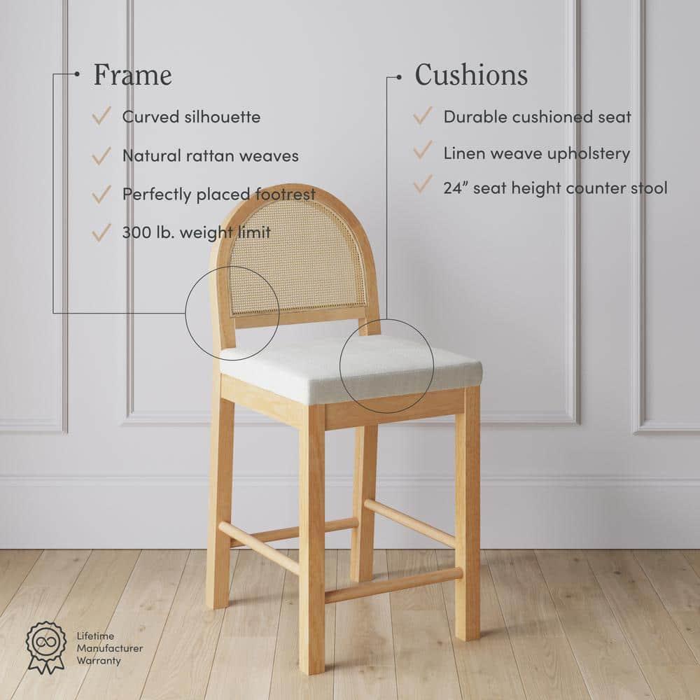 Nathan James Upholstered Counter Stool (Set of 2)