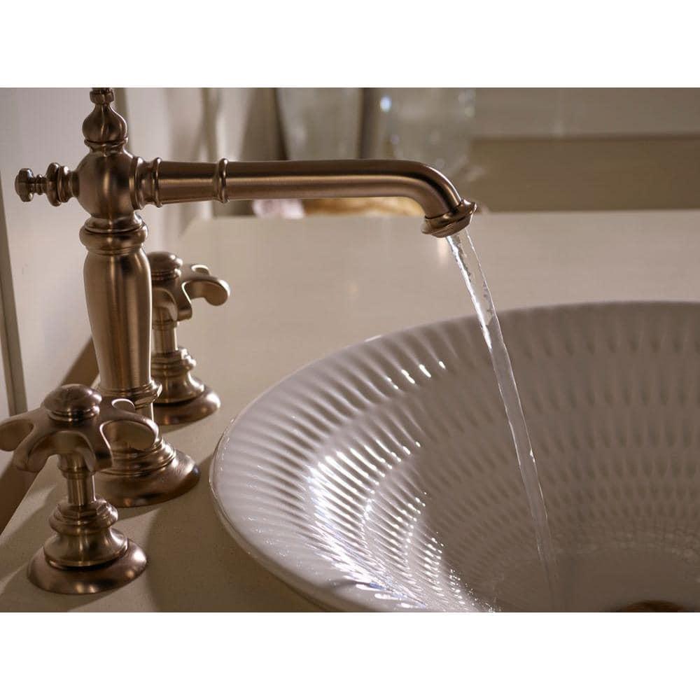 Artifacts® Widespread Bathroom Faucet with Drain Assembly