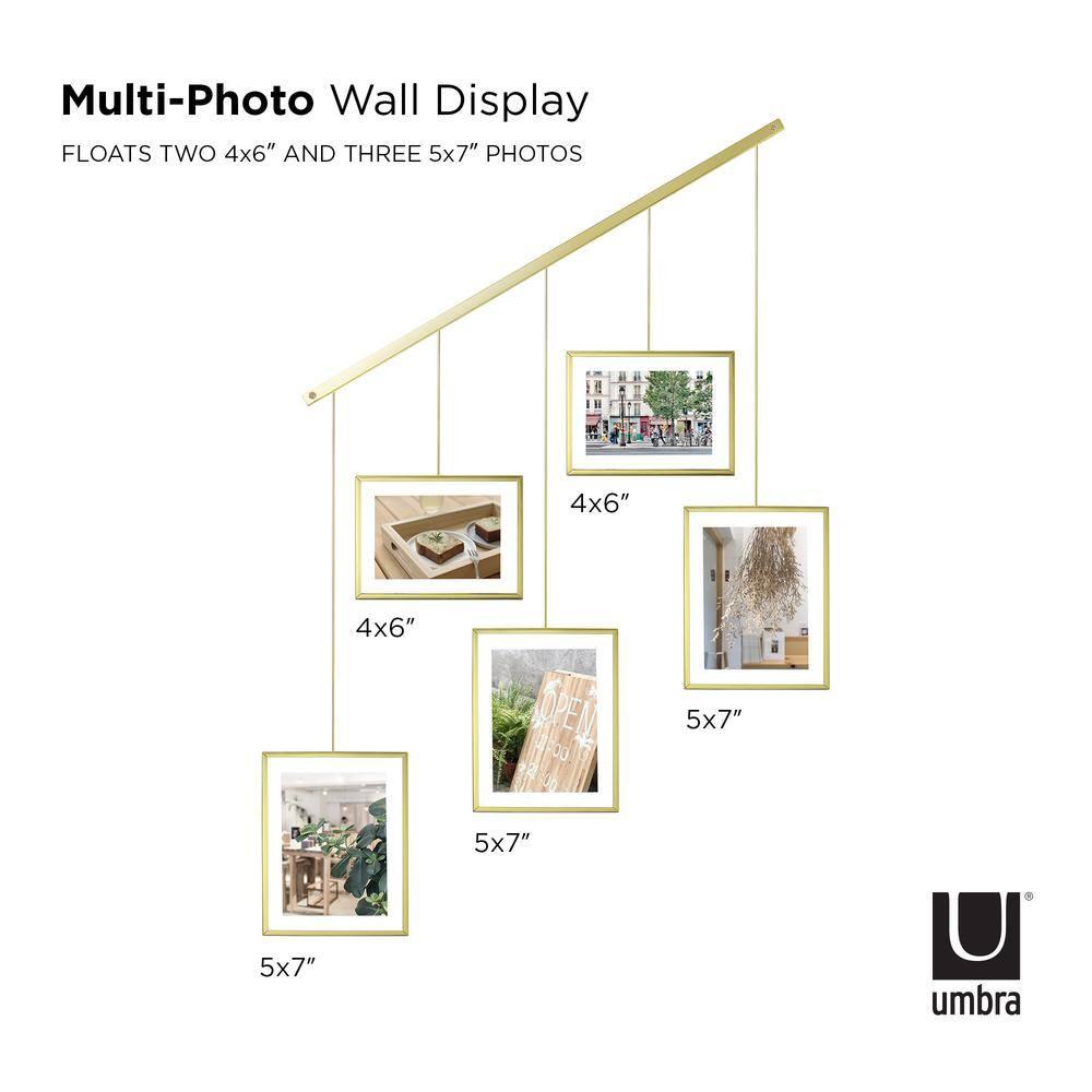 5-Piece Matte Metal Collage Frame Set