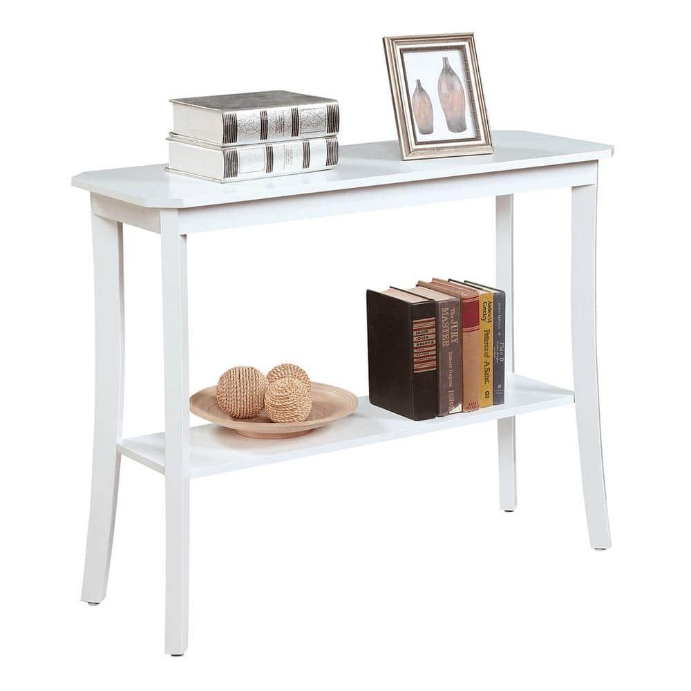 Convenience Concepts Designs2Go Baja Console Table with Shelf, White