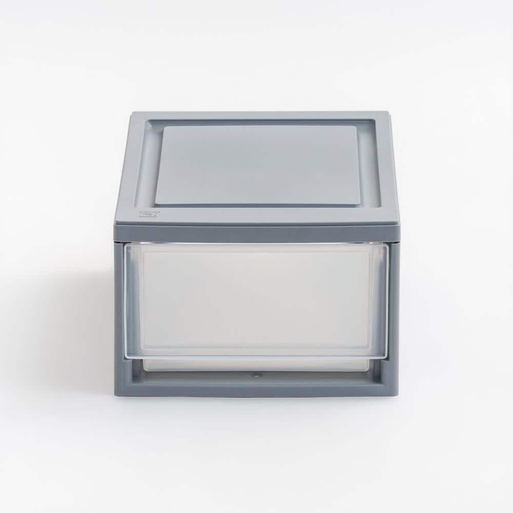 IRIS 6qt 5pk Compact Stacking Storage Plastic Drawer Organizer with Clear Doors: Stackable Utility Storage Drawers