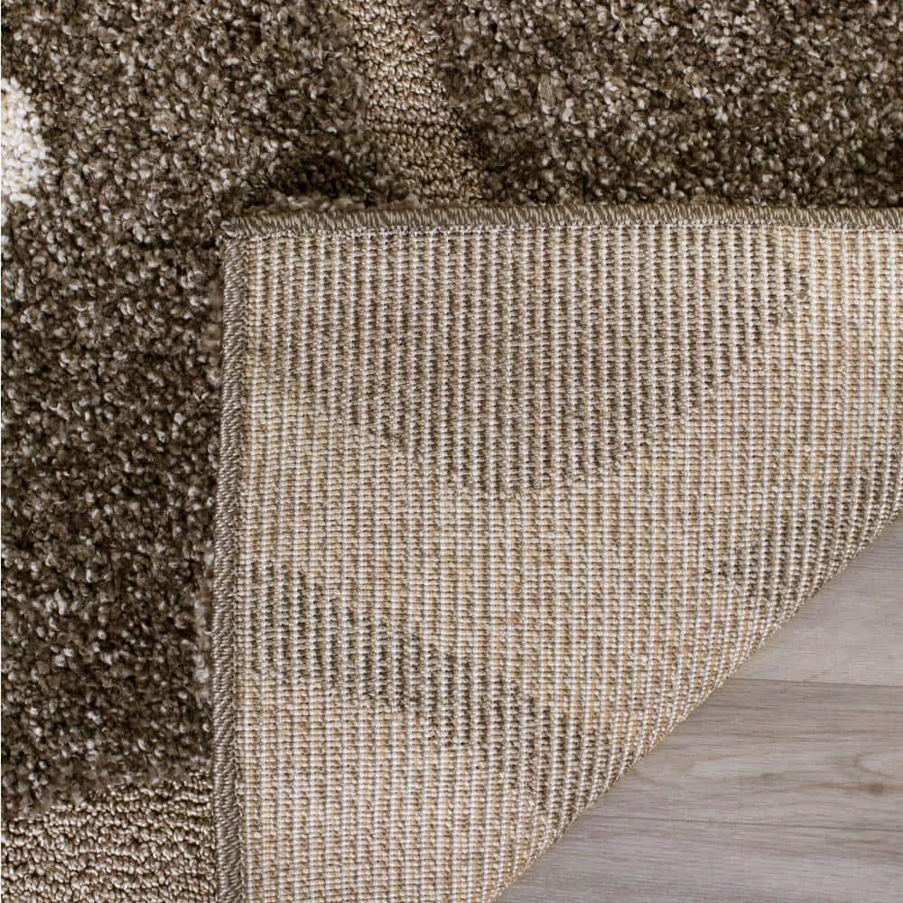 Florida Shag SG459 Power Loomed Indoor Accent Rug - Smoke/Beige - 2'3"x4' - Safavieh