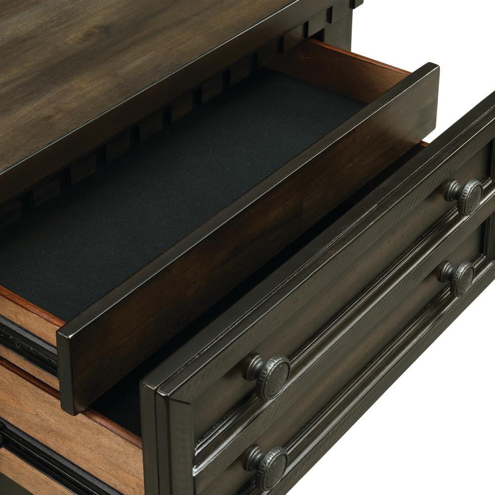 Picket House Furnishings Johnny 2 Drawer Nightstand in Smokey Walnut