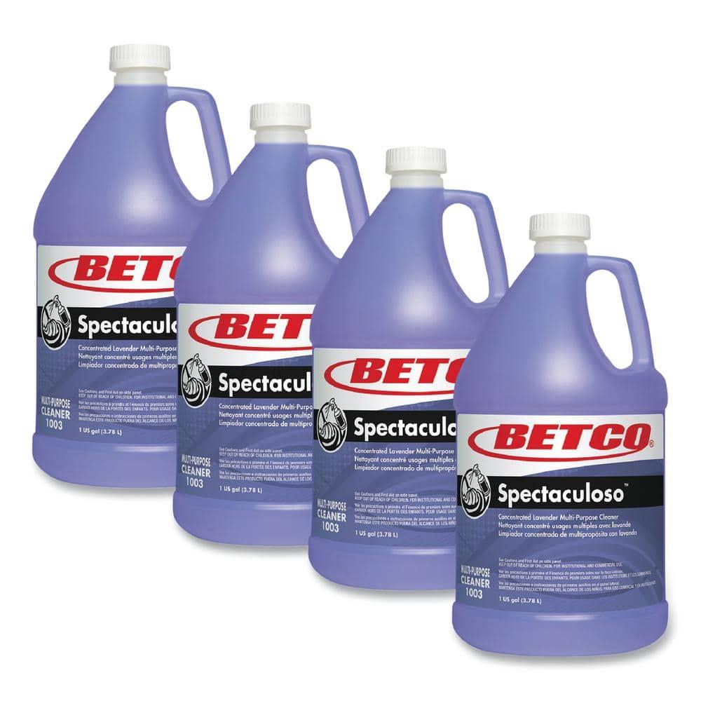 Betco Spectaculoso Multipurpose Cleaner, Lavender Scent, 1 Gal Bottle, 4/Carton