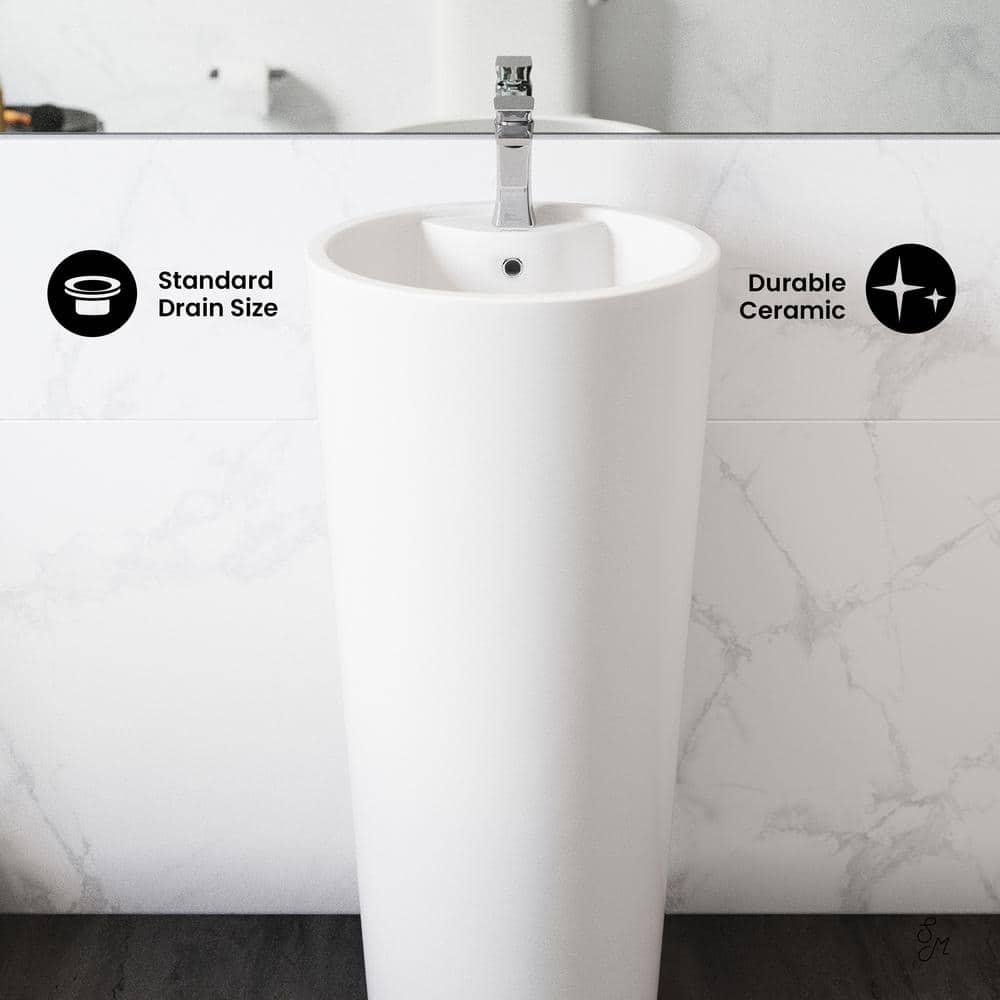 Monaco Circular Basin Pedestal Sink