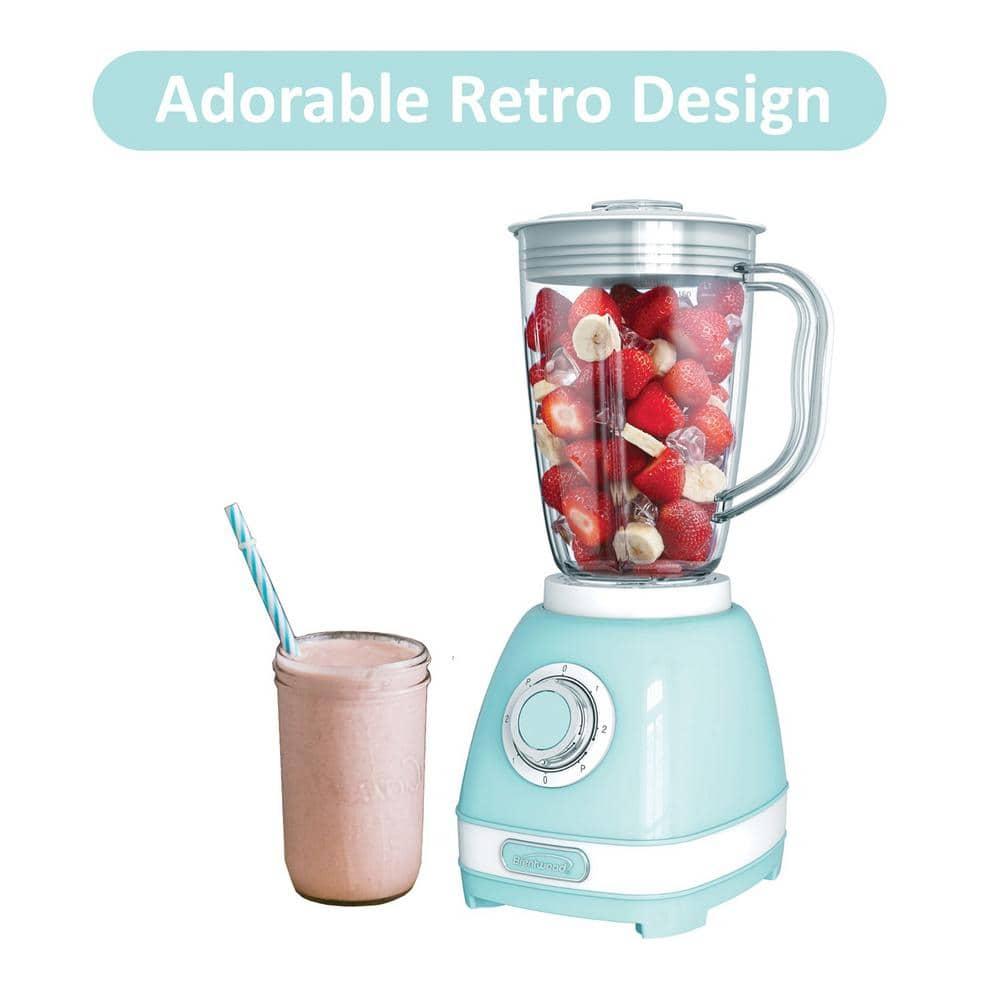 Brentwood 2-Speed Retro Blender with 50-Ounce Plastic Jar in Blue