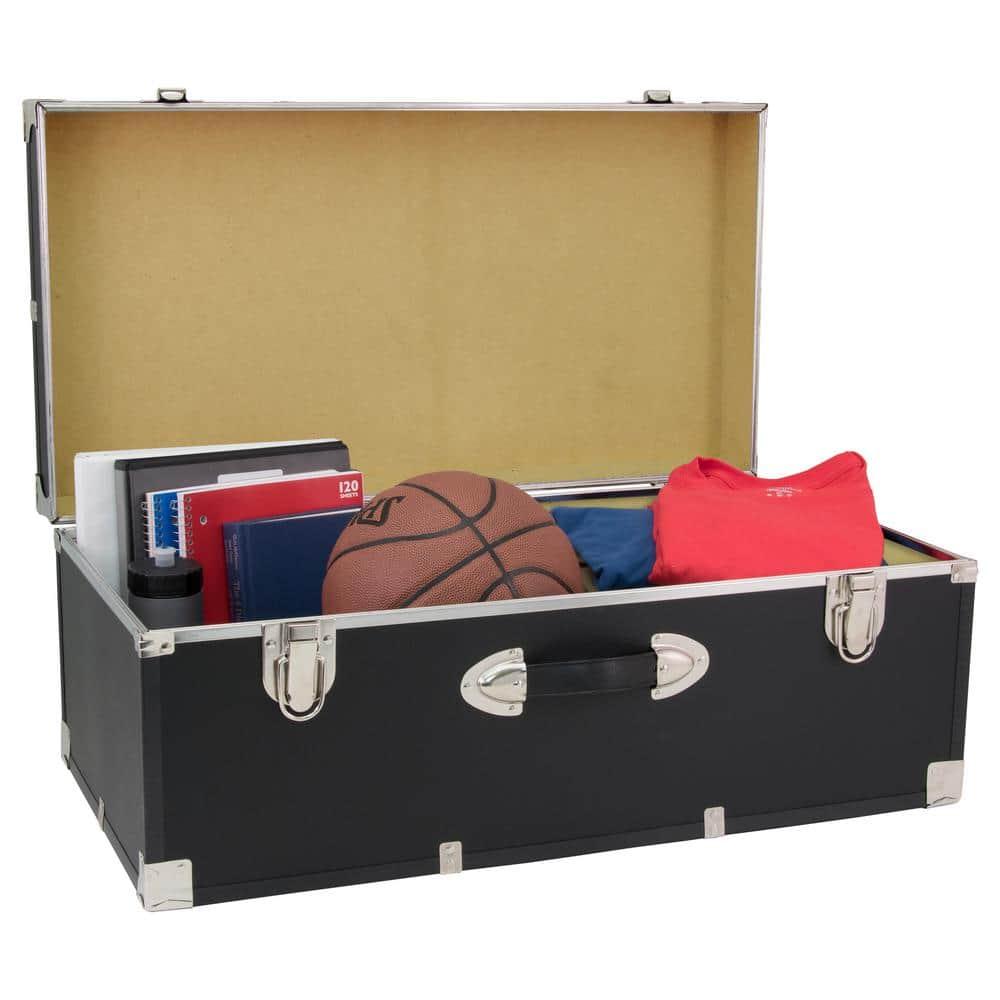 Seward Trunk 30" Storage Trunk, Black