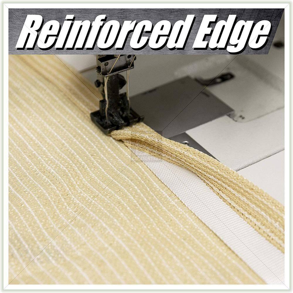 ColourTree Colourtree Sun Shade Sail Rectangle Canopy Fabric Cloth Screen, Water Permeable & UV Block UPF50