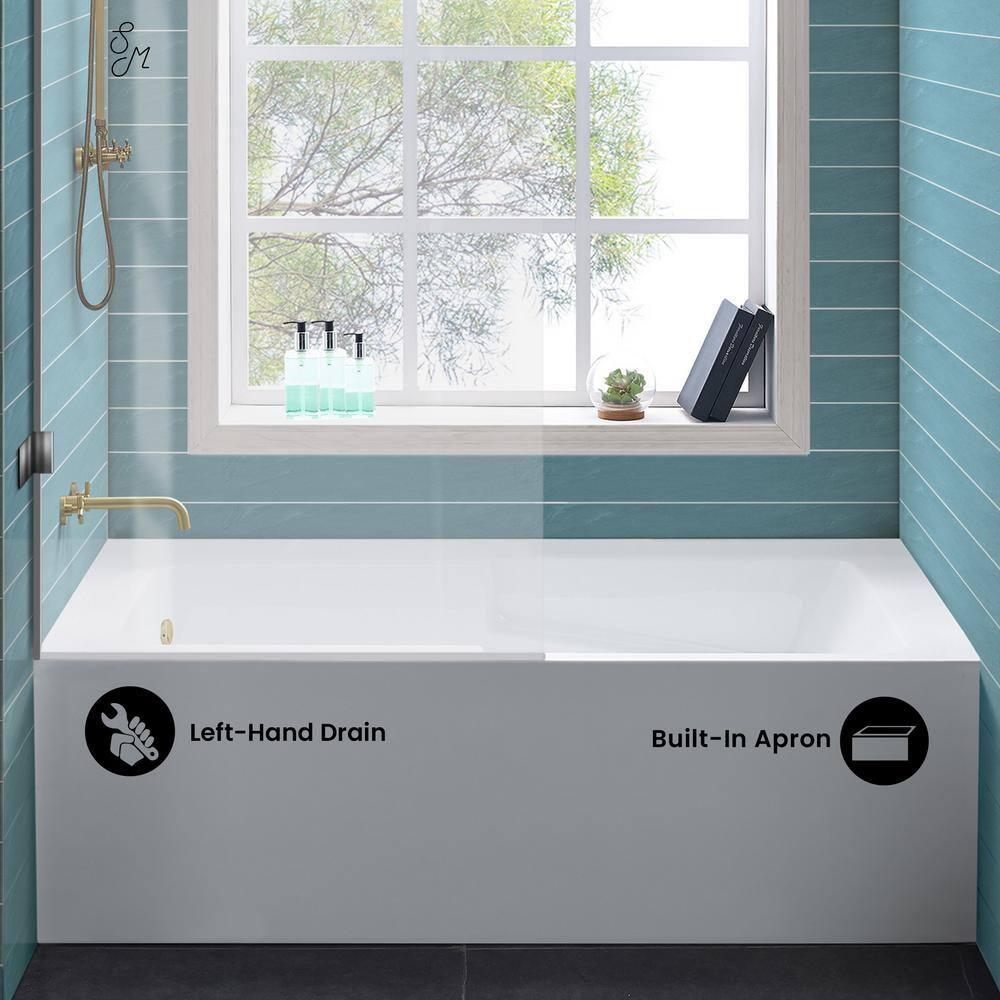 Voltaire 54" x 30" Alcove Bathtub with Apron