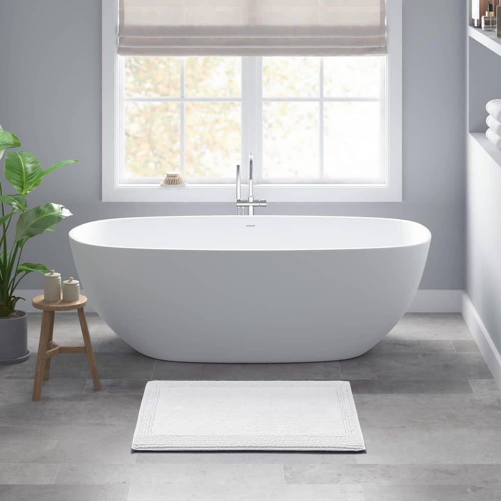 Madison Park Signature Splendor 100% Cotton Tufted 3000 GSM Reversible Bath Rug
