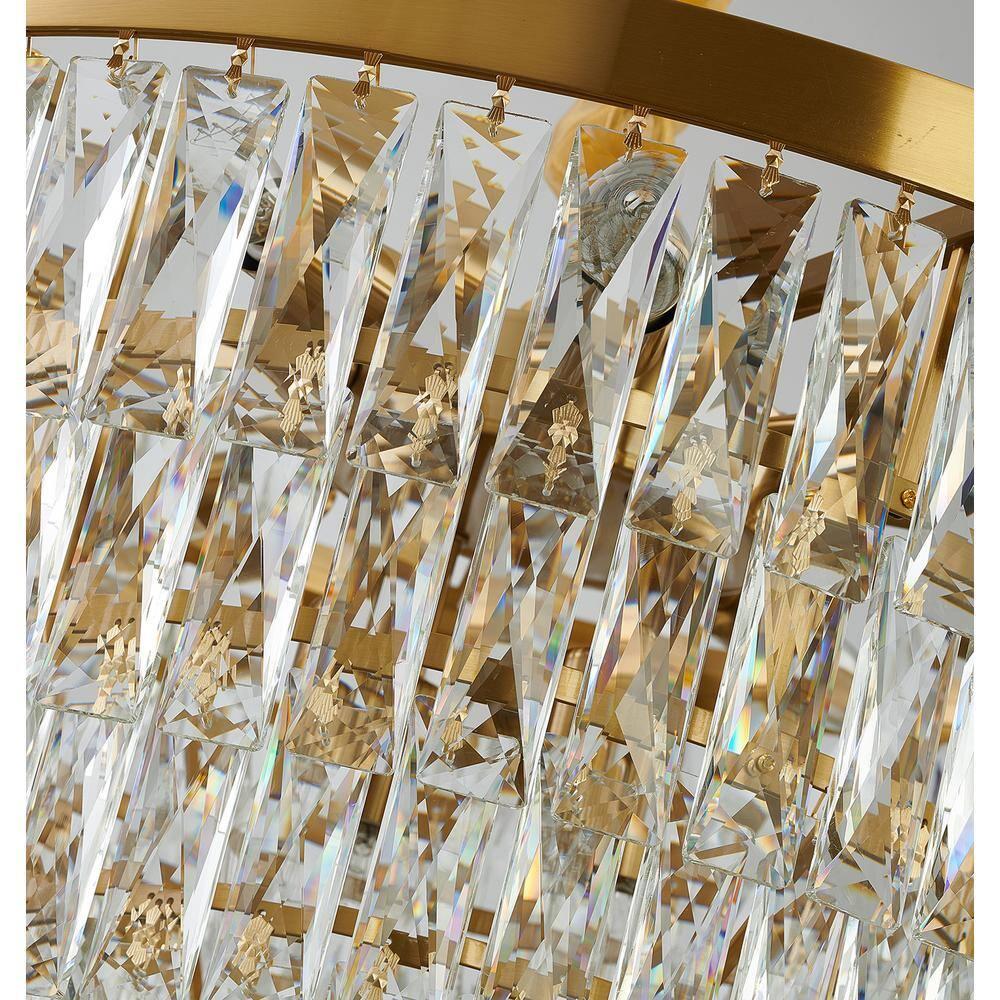 Brayton 16 Light 6 Tier Chrome Chandelier With Crystal Accents