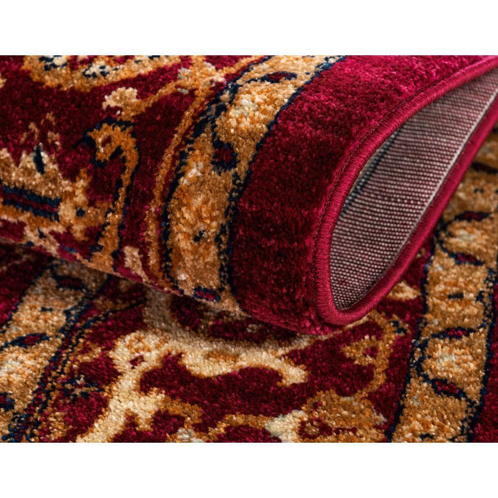Unique Loom Dorchester Collection Area Rug - Alcott (4' 1" x 6' 1" Rectangle Burgundy/Beige)