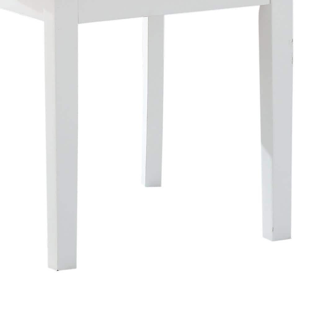 Acme Furniture Green Leigh Dining Chairs White/Walnut Finish