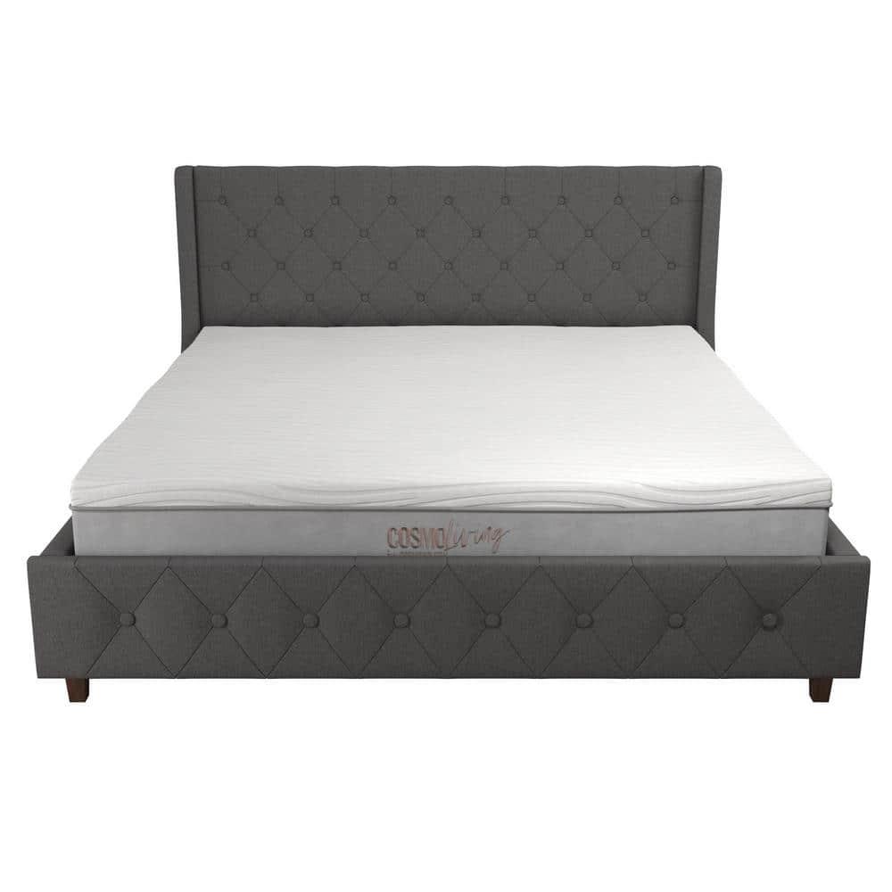 CosmoLiving by Cosmopolitan Mercer Tufted Upholstered Platform Bed