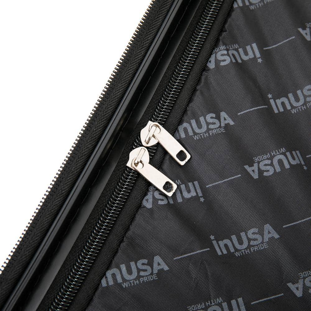 InUSA Trend 24" Hardside Lightweight Luggage with Spinner Wheels, Handle, and Trolley, Rose Gold