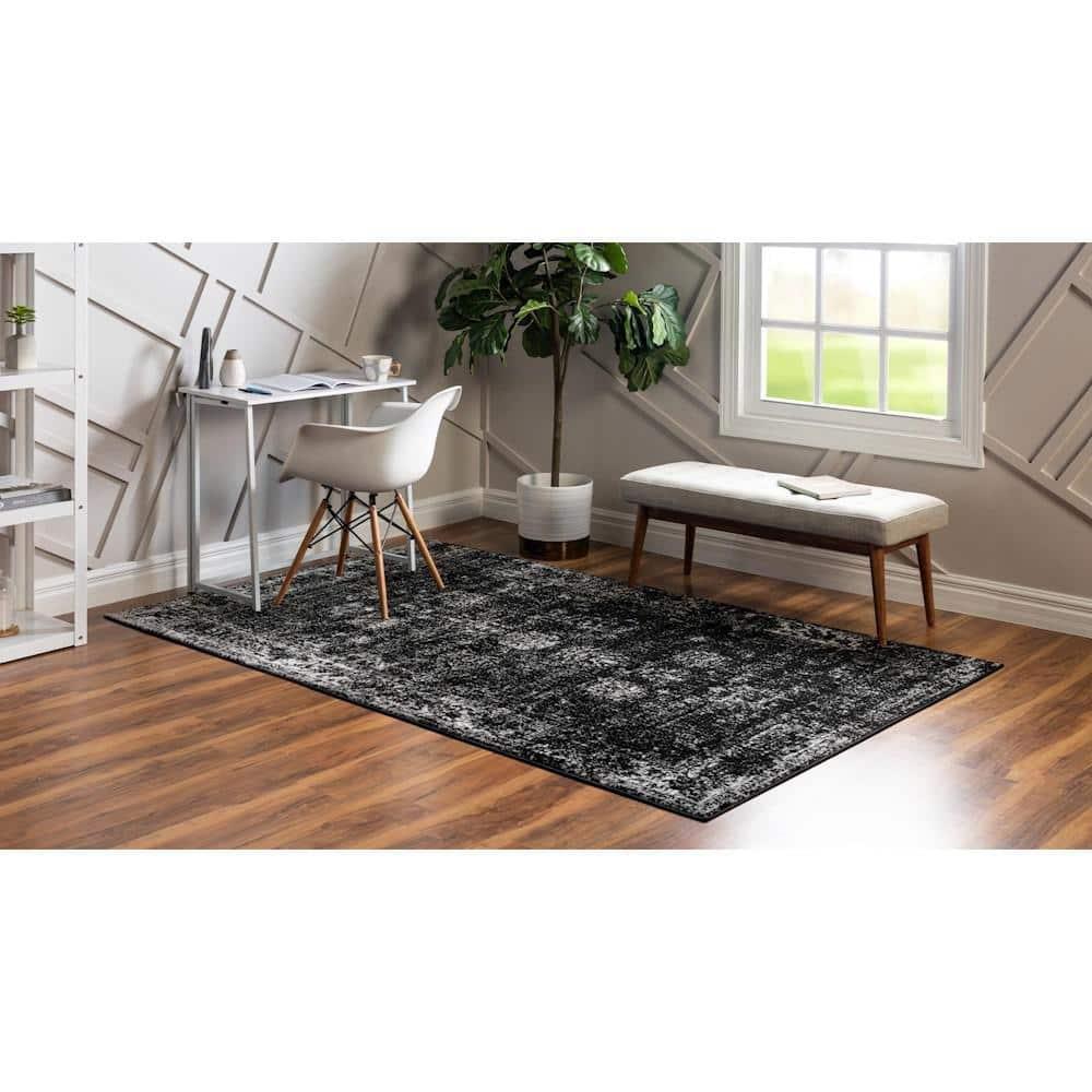 Unique Loom 9' 0 x 12' 0 Sofia Casino Black Area Rug