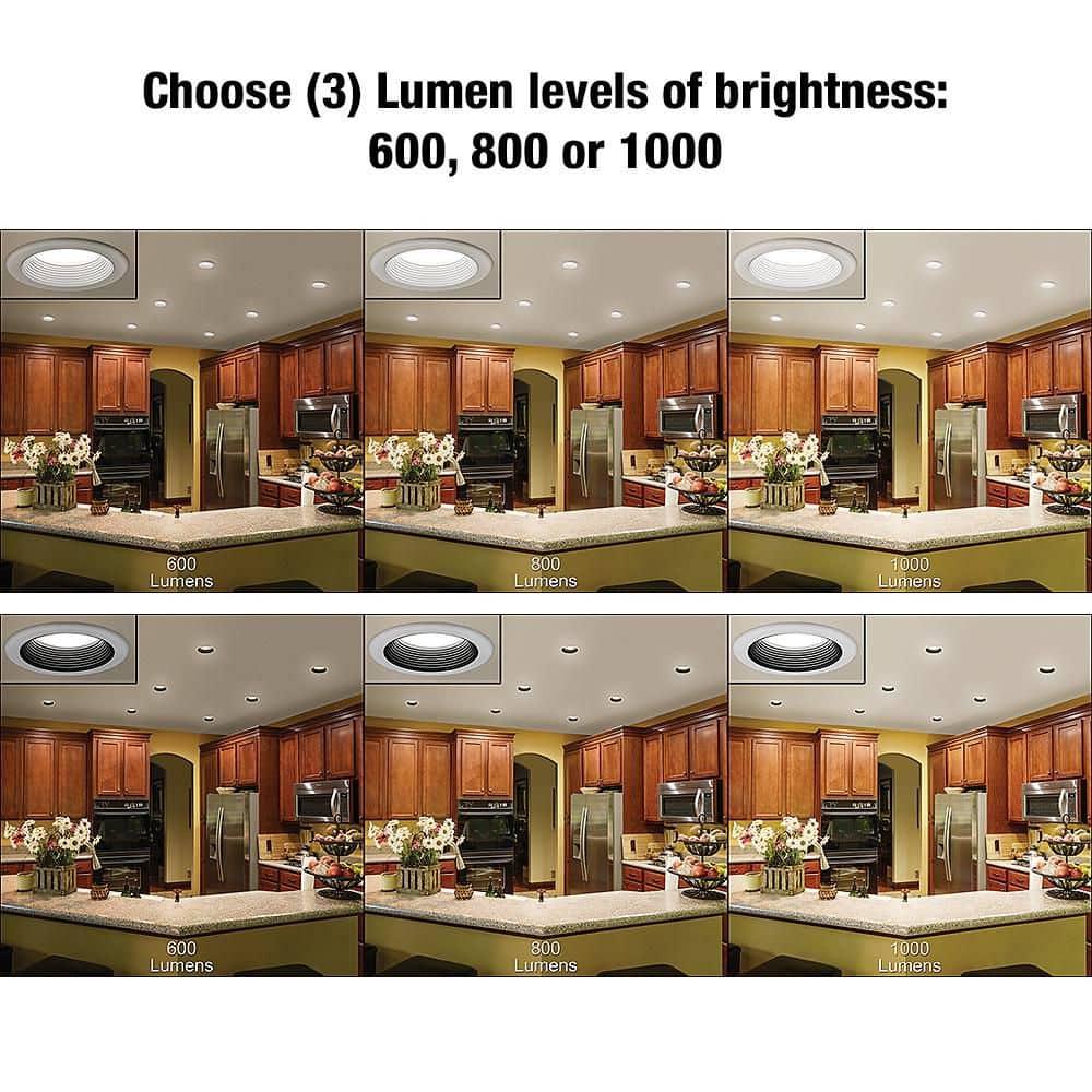 Commercial Electric 4" Lumen/Color Select LED Recessed Downlight Retro Fit Trim