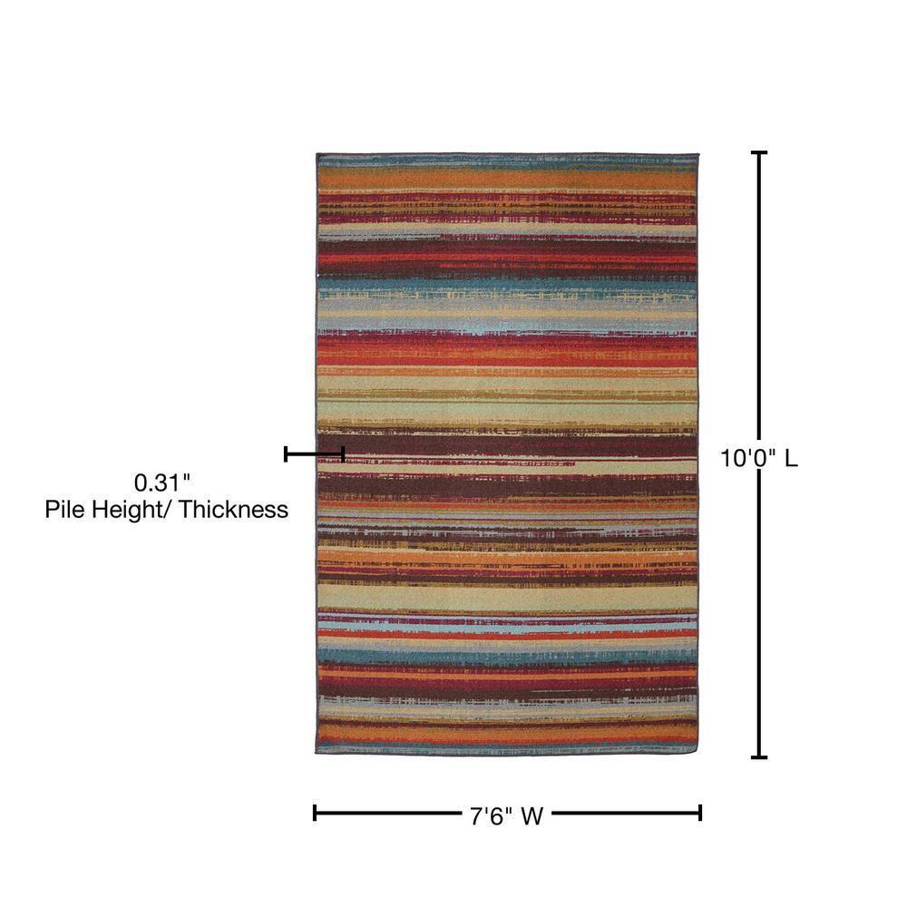 Mohawk Home Avenue Stripe Area Rug, Multi, 7'6"x10'
