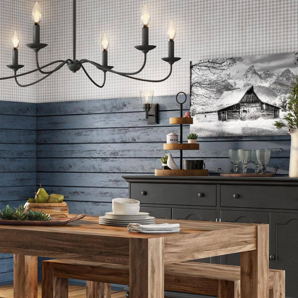 Westin Matte Black and Bronze Dimmable Wall Sconce