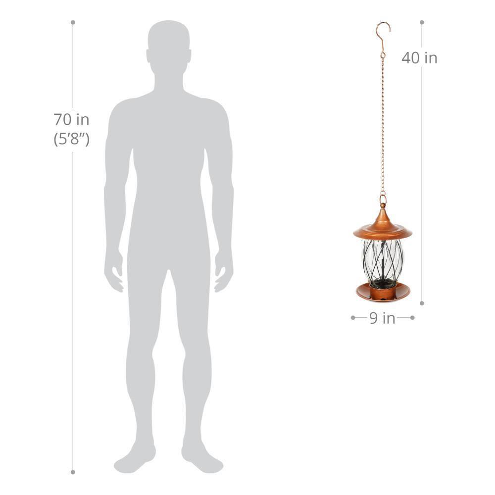 Exhart Exhart Solar Bird Feeder, 8.66 by 14.96 Inches