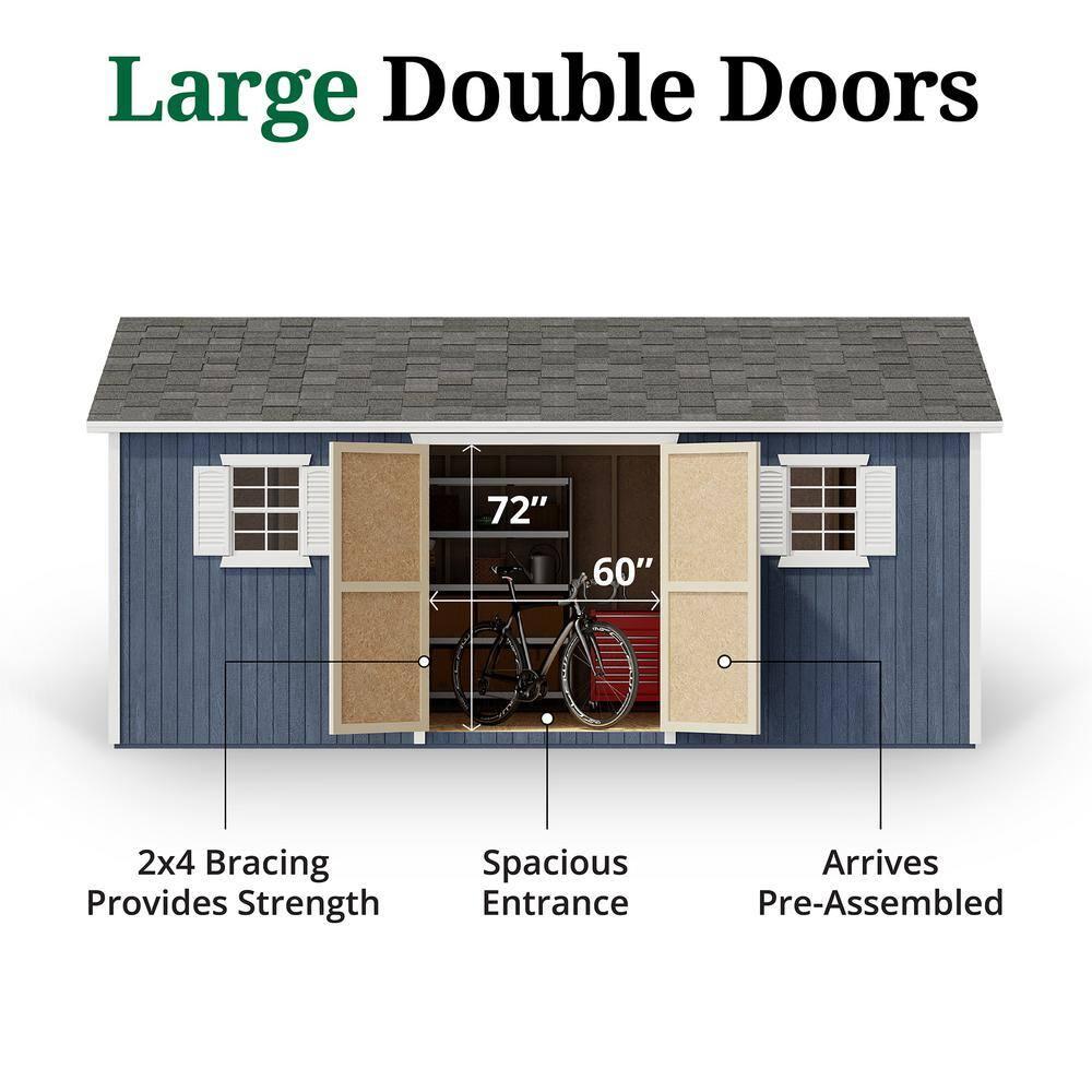 Little Cottage Co. Classic Workshop Outdoor Wood Storage Shed