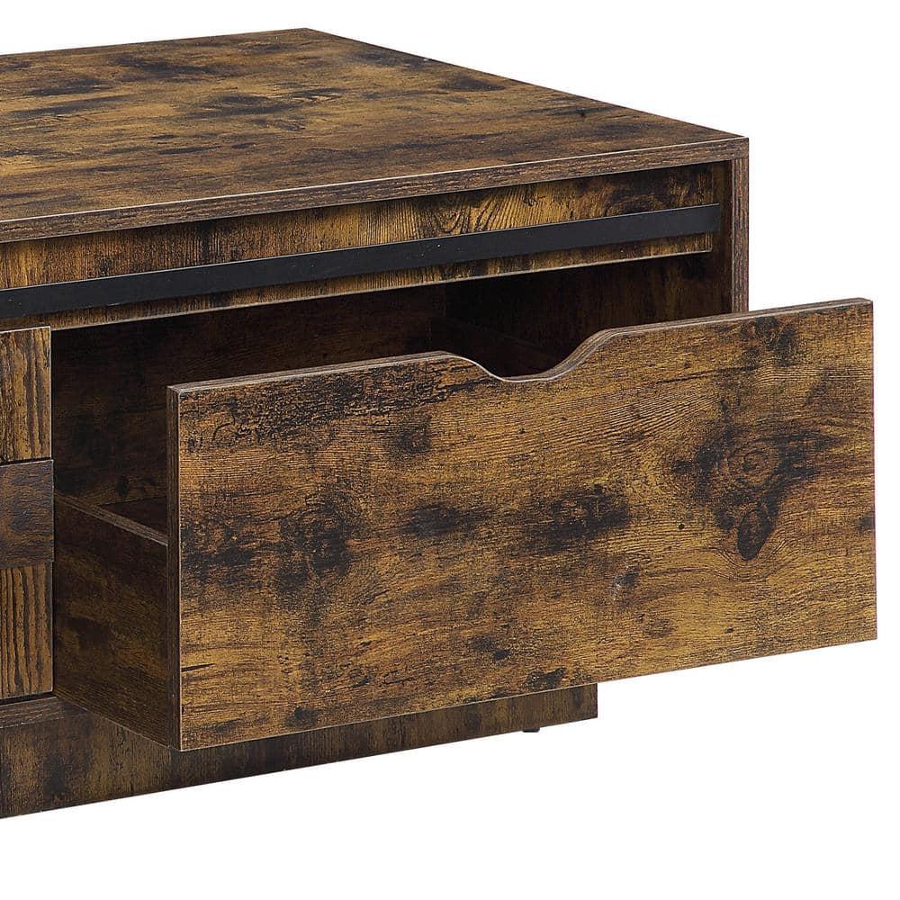 Acme Furniture Bellarosa Coffee Table Rustic Oak Finish