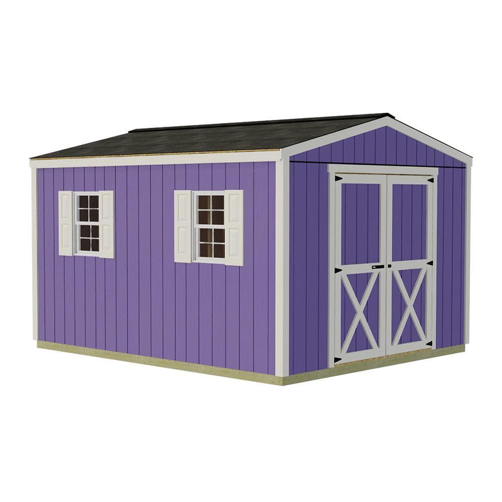 Elm 10 ft. W x 12 ft. D Solid Wood Storage Shed